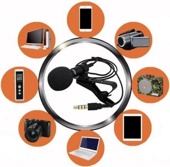 Clip-On Smartphone Microfoon - Iphone - Android - Windowsphone - Laptop - PC - Dasspeld Mic - Stream Microfoon - Interview Microfoon - Pocket Microfoon