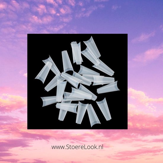 ️ Taps Toelopende Nagel Tips Kort Opzet Stukje 500 stuks