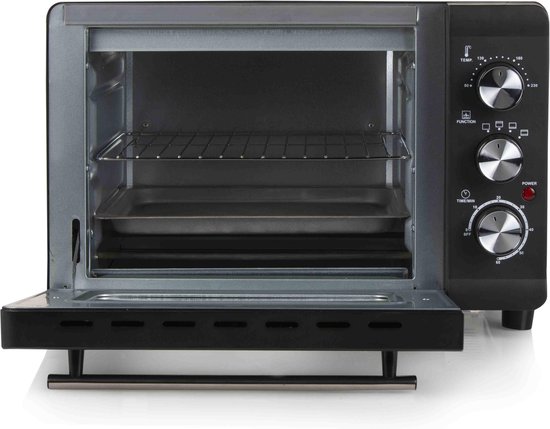 PRIMO PR251OV Mini Oven - Bakoven met Boven- en Onderwarmte - Vrijstaand - 23L - Zwart