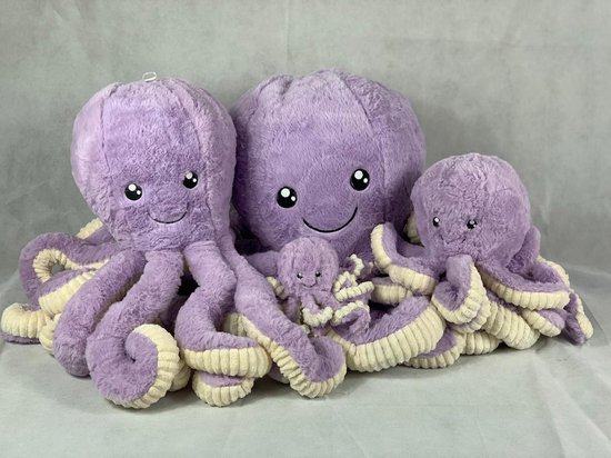 Voor een dagje uit Verminderen Bewolkt DW4Trading® Knuffel octopus paars 60 cm | bol.com