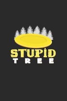 Stupid tree: 6x9 Disc Golf - dotgrid - dot grid paper - notebook - notes