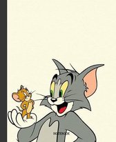 Notebook: Cartoon Tom and Jerry Soft Glossy Cover Graph Paper Pages Book 7.5 x 9.25 Inches 110 Pages
