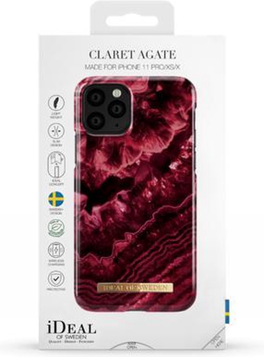 iDeal of Sweden Fashion Case iPhone 11 Pro/XS/X Claret Agate