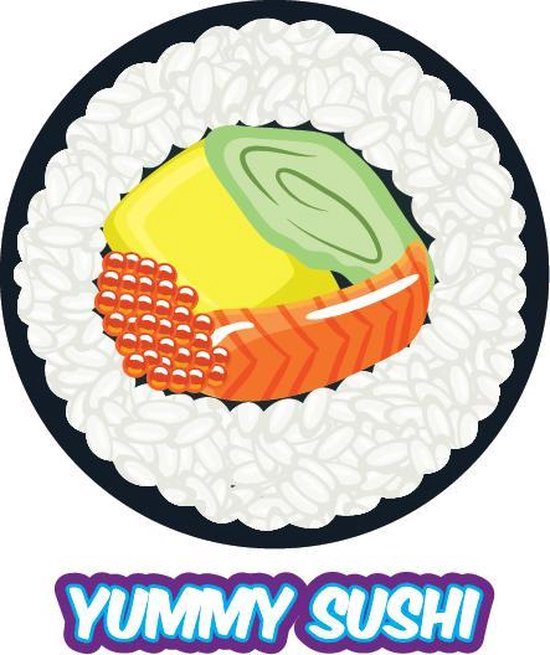 FoodsBeeee HONDEN-FRISBEE Sushi - Siliconen frisbee - zacht materiaal - pocket size - speelgoed