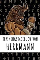 Trainingstagebuch von Herrmann: Personalisierter Tagesplaner f�r dein Fitness- und Krafttraining im Fitnessstudio oder Zuhause