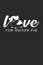Love for guinea pig: 6x9 Guinea Pig - dotgrid - dot grid paper - notebook - notes