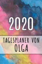 2020 Tagesplaner von Olga: Personalisierter Kalender für 2020 mit deinem Vornamen