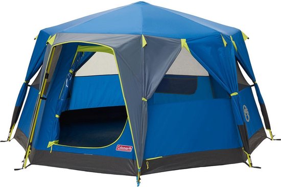 Coleman OctaGo Tent - Festival - 3-Persoons - Blauw/lime
