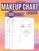 Makeup Chart Logbook 100 Pages