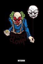 Infected Clown Notebook: Notizbuch mit den Abmessungen 6 x 9 - 110 leere Seiten mit Linien ideal als Tagebuch oder f�r deine Notizen. Das Forma