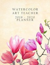 Watercolor Art Teacher Planner 2019-2020