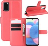 Samsung Galaxy A41 hoesje, Wallet bookcase, Rood | GSM Hoesje / Telefoonhoesje Geschikt Voor: Samsung Galaxy A41