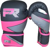 Gants de boxe Punch Round pour femmes Evoke Noir Rose - 12 oz