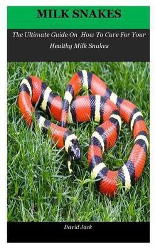 Milk Snakes The Ultimate Guide On How To Care For Your Healthy Milk Snakes, David...