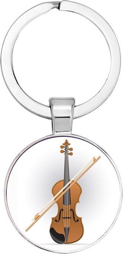 Akyol - Voor de echte vioolspeler Sleutelhanger - Viool - Vioolspelers - Viool - muziek - vioolspelen - 2,5 x 2,5 CM