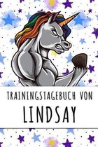 Trainingstagebuch von Lindsay: Personalisierter Tagesplaner für dein Fitness- und Krafttraining im Fitnessstudio oder Zuhause