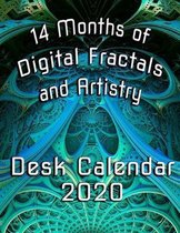 14 Months of Digital Fractals and Artistry Desk Calendar 2020