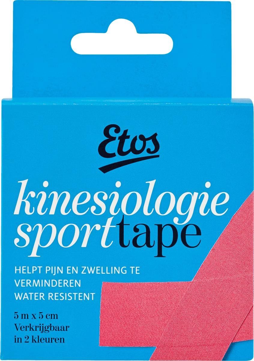 bovenstaand Vol metgezel Etos Kinesiologie Sporttape 5M x 5CM - 4 stuks | bol.com