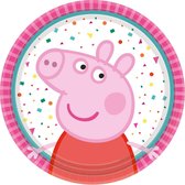 Amscan Feestborden Peppa Pig 18 Cm 8 Stuks