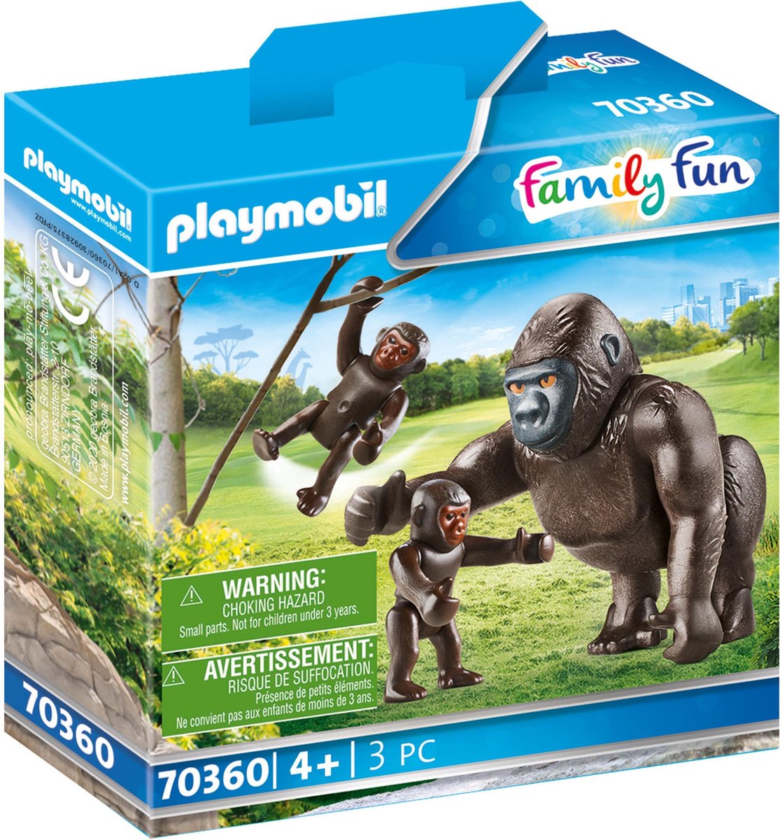 PLAYMOBIL Family Fun Gorilla met babies - 70360 - PLAYMOBIL