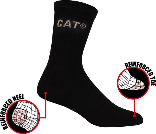 CATERPILLAR SOKKEN - CAT Performance sokken - 43/46 - zwart - 5 paar | bol