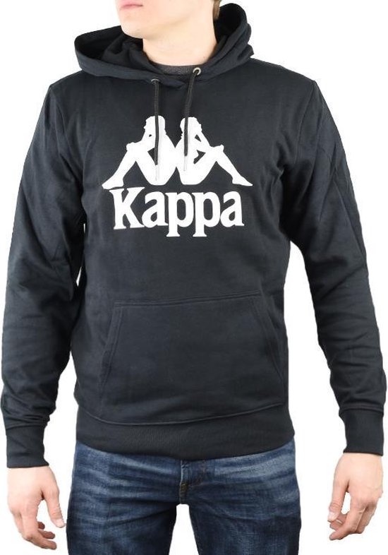 Foto: Kappa taino hooded 705322 19 4006 mannen zwart sporttrui casual maat m