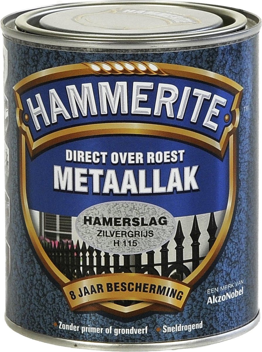Maakte zich klaar ontwerp Mis Hammerite Hamerslag Metaallak - Zilvergrijs - 750 ml | bol.com