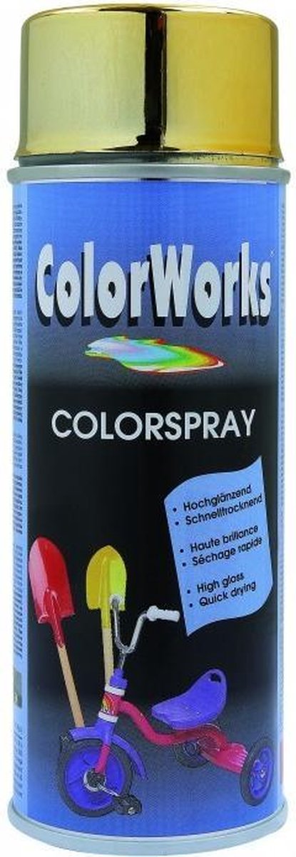 Colorworks Colorspray - Hoogglans - 400 ml - Goud-effect