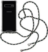 Basic Hoesjes telefoonhoesje met koord - geschikt voor Samsung Galaxy S10 - Groen - Roze - Turquoise - Candy