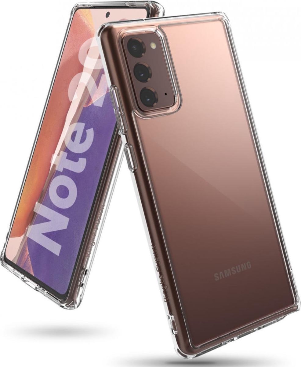 Ringke Fusion Hoesje Geschikt voor Samsung Galaxy Note 20 Transparant