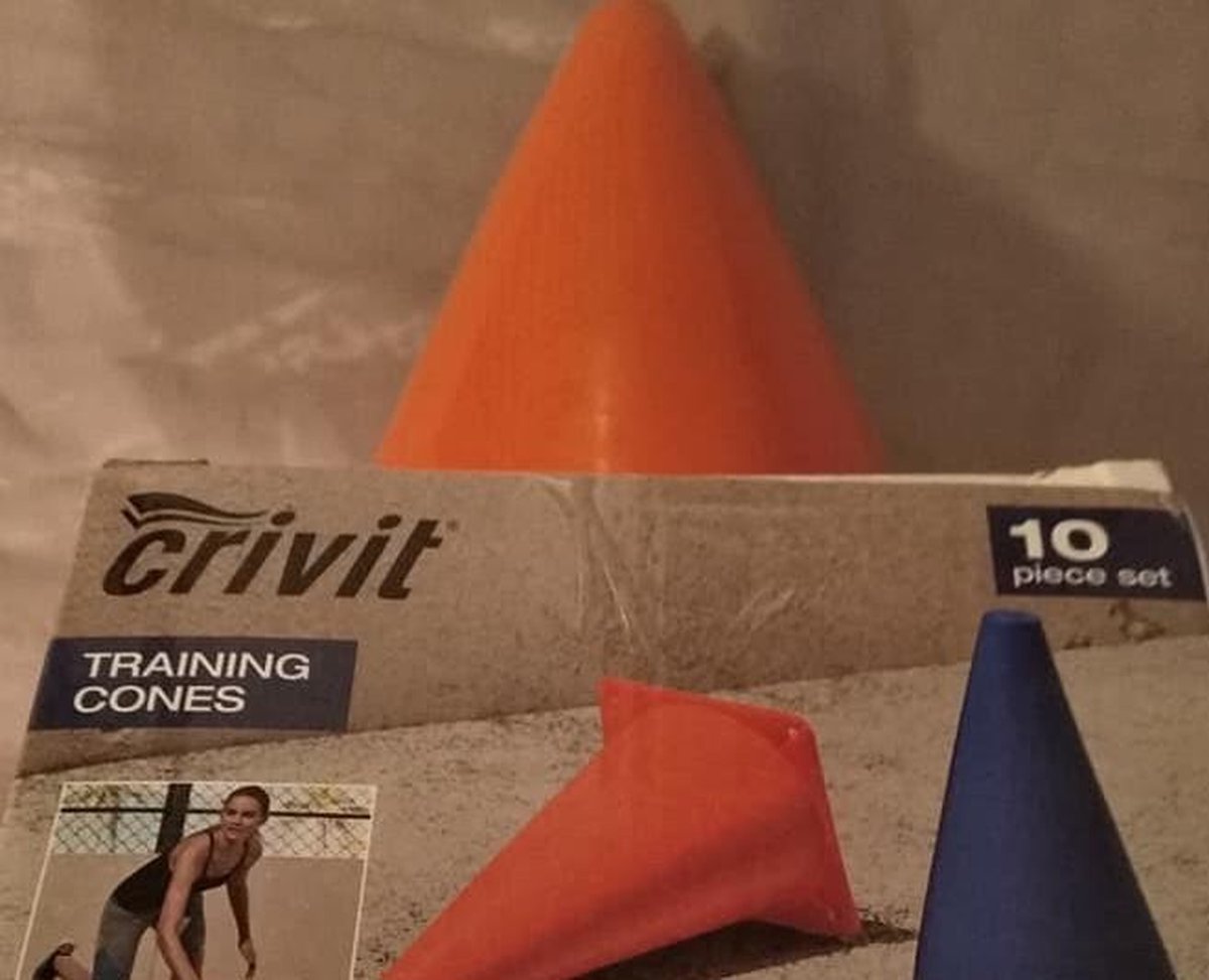 Lot de 50 cônes d'entraînement de Football en Plastique, cônes de Sport, cônes de Route,(Rouge Lot de 50 cônes d'entraînement de Football en Plastique, cônes de Sport, cônes de Route,(Rouge