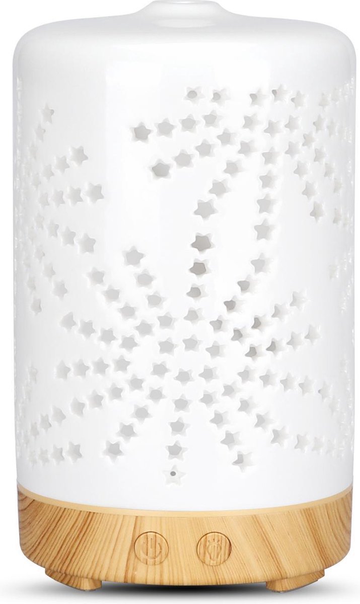Goedkoopste Aroma Diffuser - Diffuser - aromatherapie - Verneverlaar - Lucht bevochtiger - 100ML - olie verdamper - Keramiek - Zon
