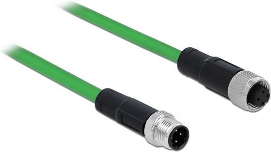 Profinet 4 Pin Cross M12 4-pins D-gecodeerde industriële netwerk verlengkabel - Profinet ...