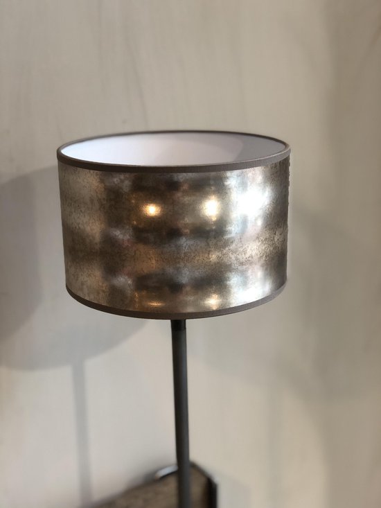Eigenlijk Kan worden berekend methaan Lampenkap metal wave 20 cm goudkleurig, 12 cm hoog. Cilindervorm | bol.com