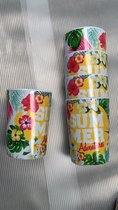 Drinkbekers geel - 5 stuks