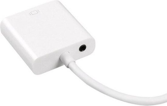 Dolphix Micro HDMI vers VGA + adaptateur Jack 3,5 mm / blanc - 0,15 mètre