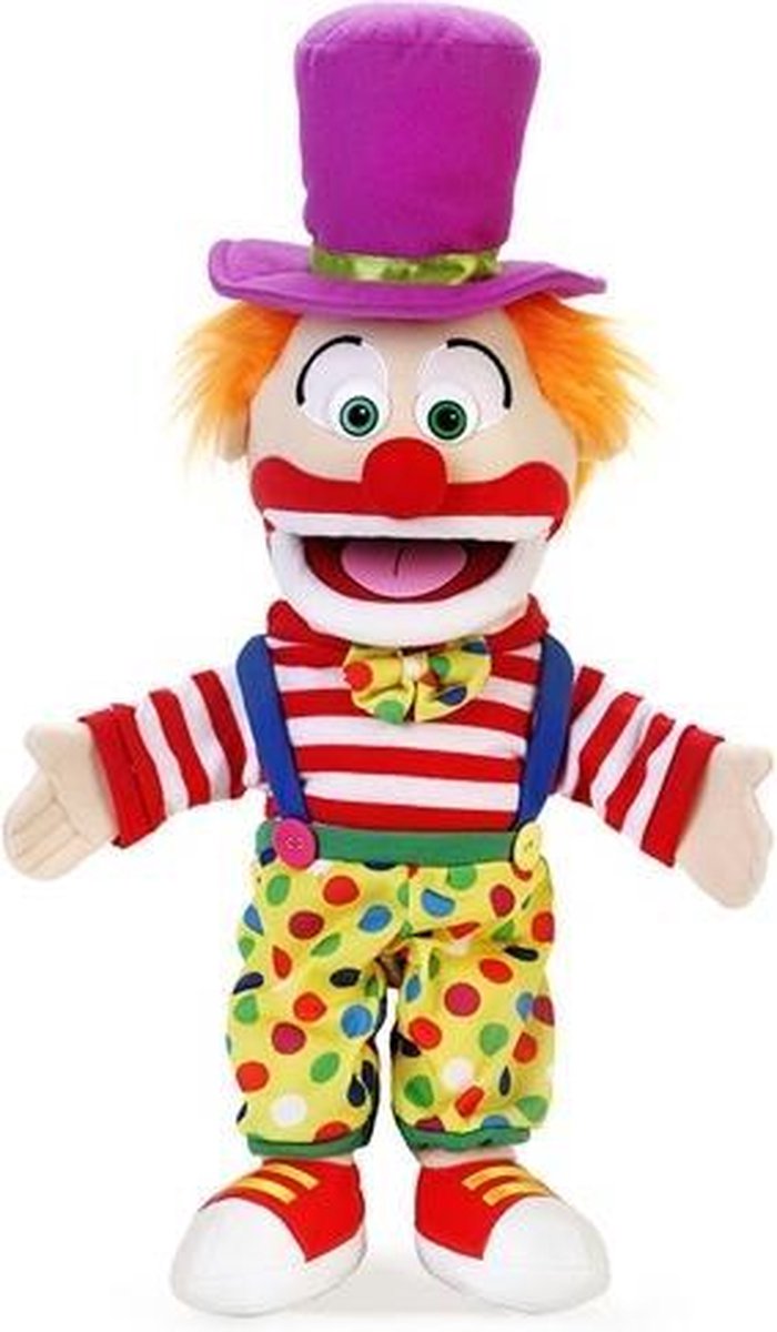 Sillypuppets - Handpop Clown 38 cm - Handpoppen - Puppet - Poppentheater