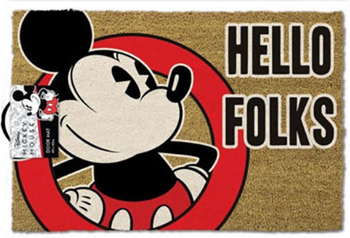 Disney Mickey Mouse Hello Folks Deurmat | bol.com