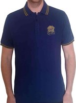 Queen Polo shirt -M- Crest Logo Blauw