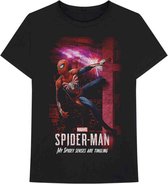 Marvel Spiderman Heren Tshirt -S- Spider 3 Spidey Senses Zwart