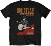 Bob Dylan - Sweet Marie Heren T-shirt - L - Zwart