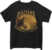 Rush Heren Tshirt -S- Caress Of Steel Zwart