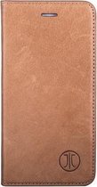 JT Berlin LederBook Echt Leer Bookcase voor de iPhone SE (2020) / 8 / 7 - Cognac