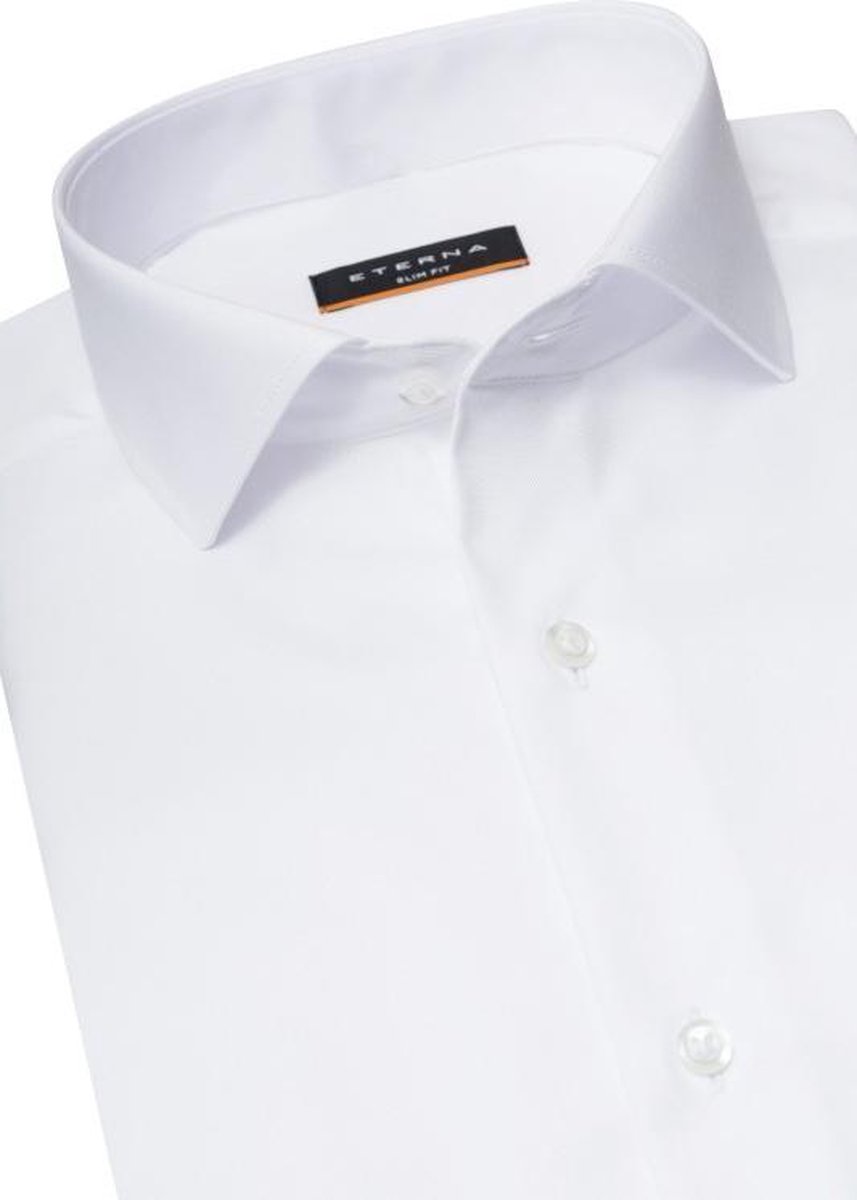 ETERNA slim fit overhemd - niet doorschijnend twill heren overhemd - wit -  Strijkvrij... | bol.com