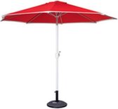 La Dora parasol, rood, Diameter, 3 m, 8 baleinen van 18mm