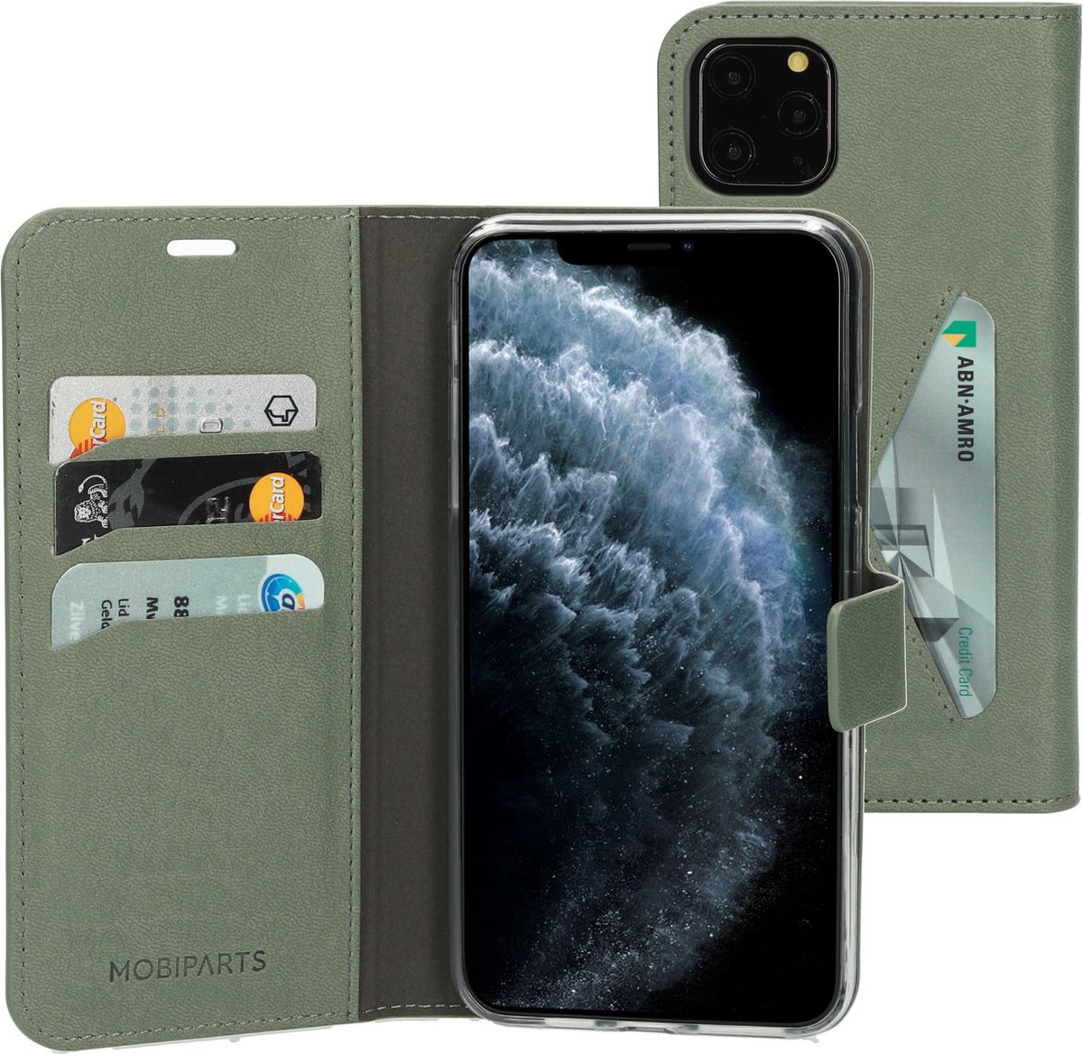 Mobiparts Classic Wallet Case Apple iPhone 11 Pro Max Stone Green