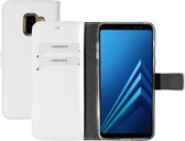 Mobiparts Saffiano Wallet Case Samsung Galaxy A8 (2018) White