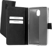 Mobiparts Premium Wallet TPU Case Nokia 3 - Zwart