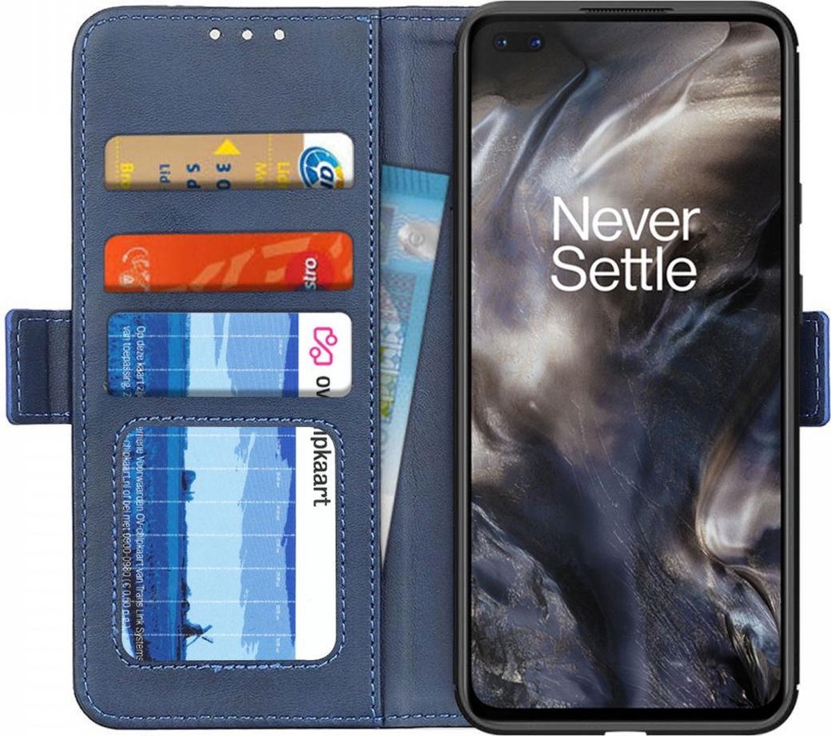 OnePlus Nord Hoesje Wallet Book Case Blauw
