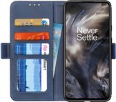 OnePlus Nord Case Wallet Book Case Blauw
